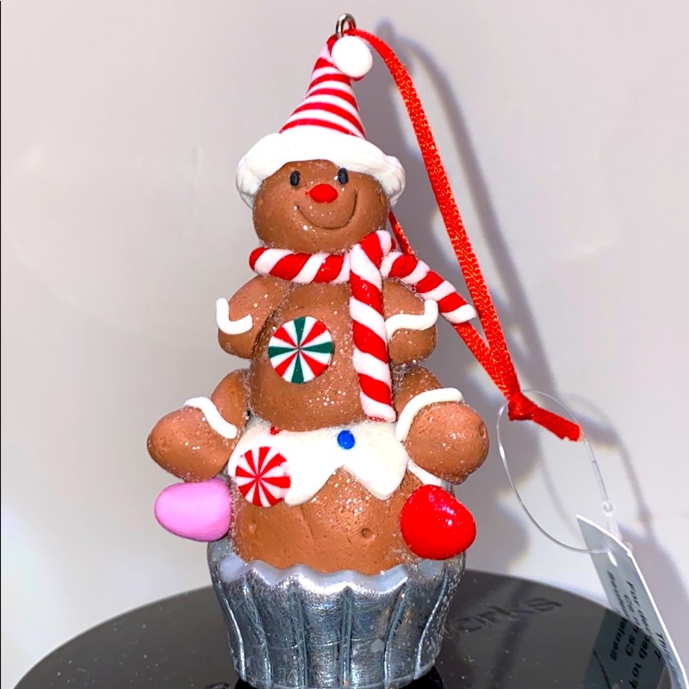 Adorable Gingerbread Man Candle Topper Decorations - Picture 3 of 7